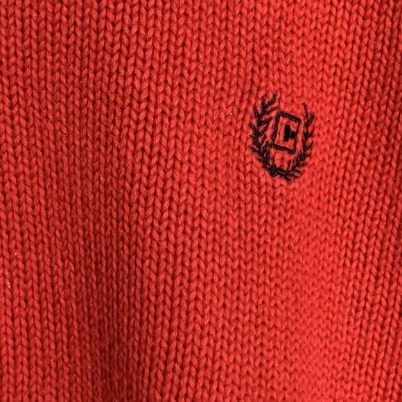 Chaps RL Crewneck Pullover Sweater Red Men Size XL 100% Cotton Crest Logo - Picture 5 of 12